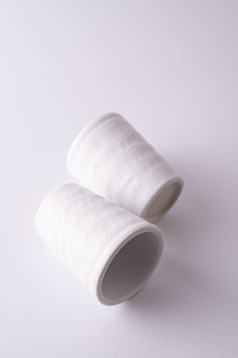 Mat White Cups Set - Image 4